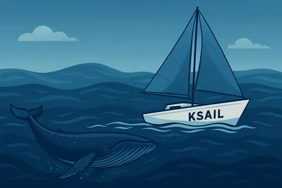 KSail CLI showing ASCII art banner and help output